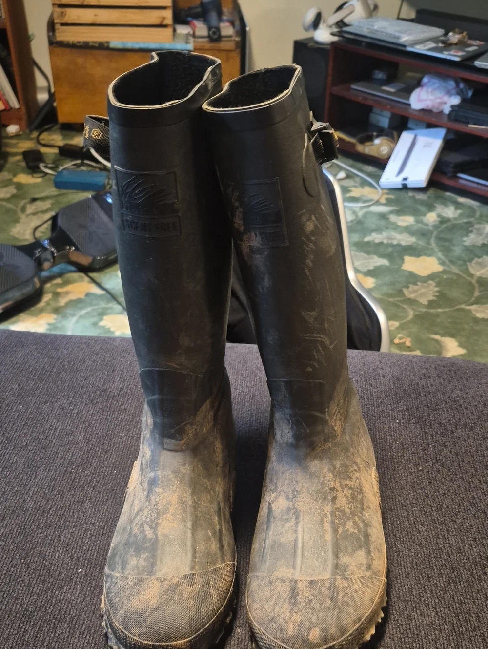 Itasca Black Men's Rain & Snow Rubber Boots